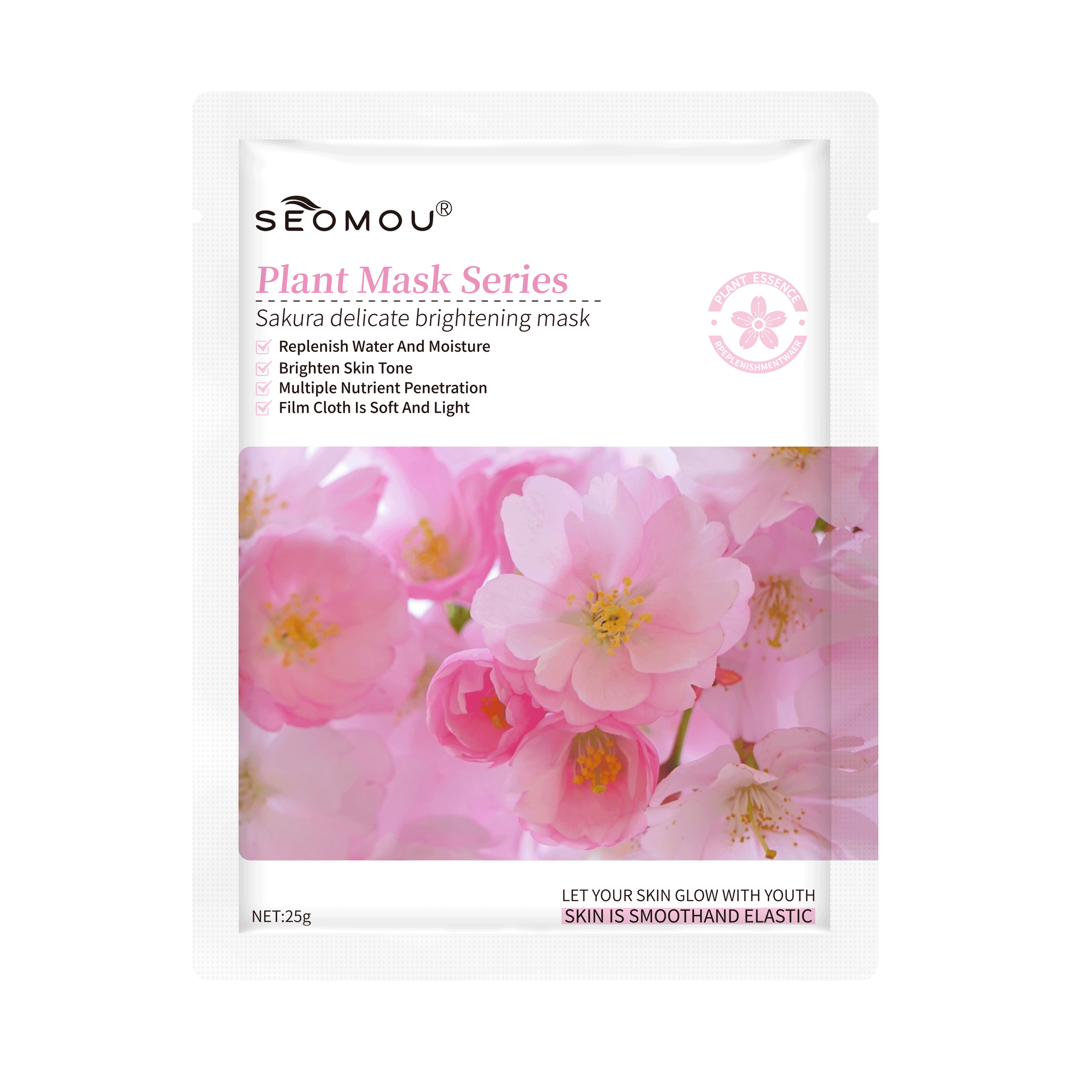 Cherry Blossom Face Mask 1 Piece, 10 Sheets