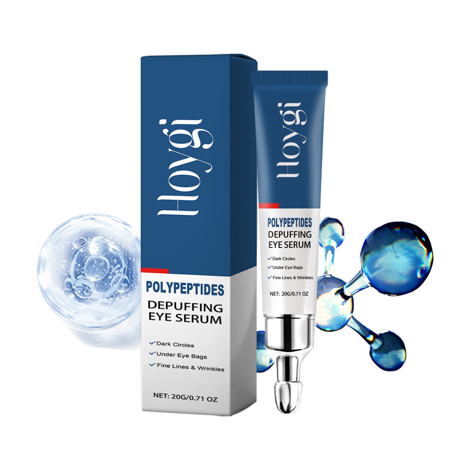 Hoygi Eye Essence Desalinates Dark Circles, Moisturizes, Tender And Tightens Skin Around Eyes, Moisturizes And Moisturizes Eye Essence