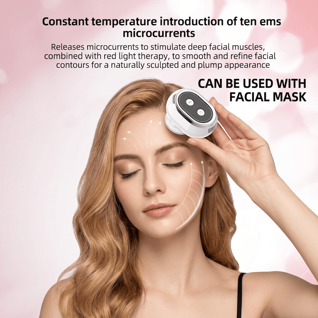Mini Facial Lifting Beauty Device, Portable Thermage Micro-current Colorful Light Skin Care Collagen Gun Beauty Instrument