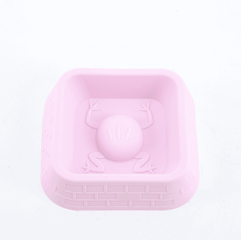 Silicone Pet Slow Food Bowl-Pink-Silicone-1 piece