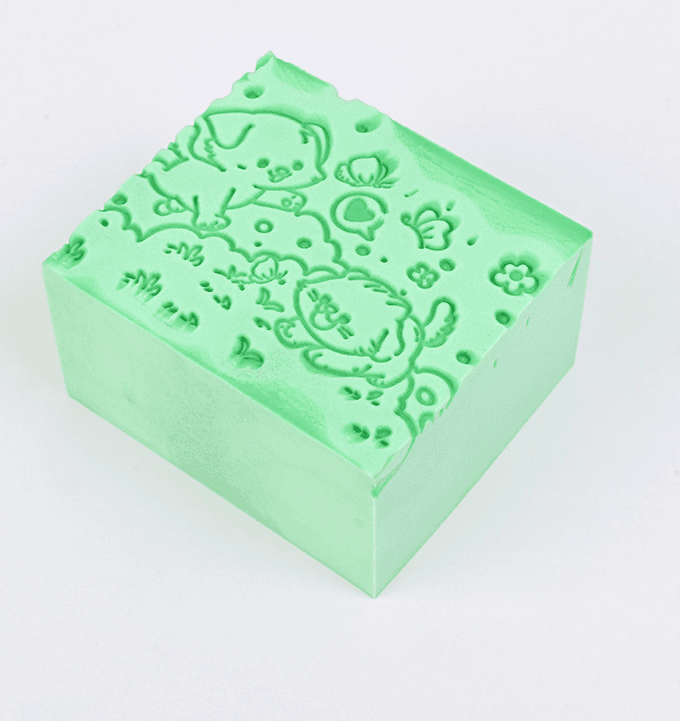 Cartoon Bath Sponge-Animal Style-Light Green-1 piece