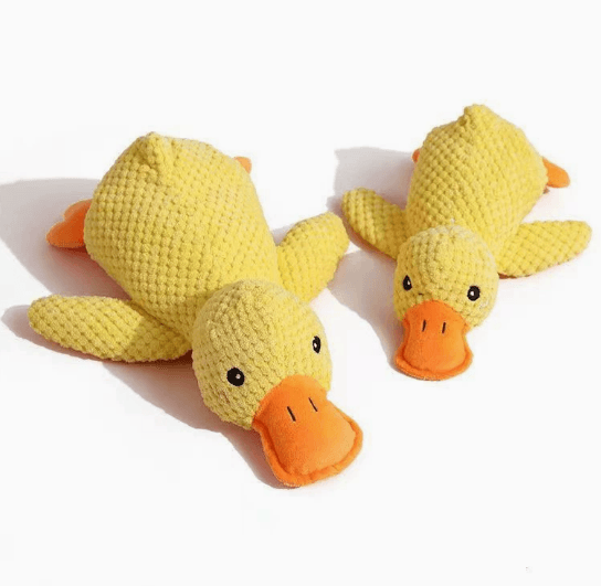 Pet boredom toys-M size-yellow-plush-1 piece