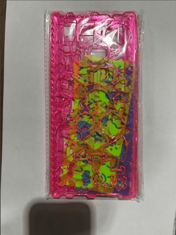 Drawing template ruler-seven-piece set-pink-1 set