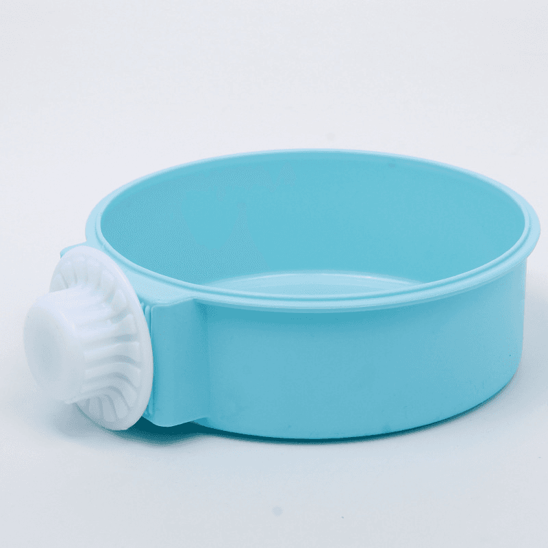 Pet hanging cage bowl-blue-14 * 14 *5cm-1 piece