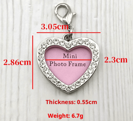 DIY Pet Tag-Heart Heart-Zinc Alloy-1 piece
