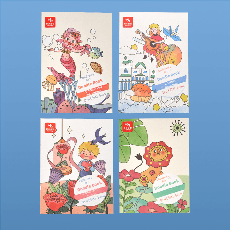 Children's Doodle Book-Random Book-A4-16 Sheets-1 Book