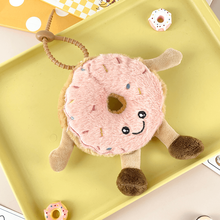 Donut Plush pendant-Strawberry-Pink-1 piece