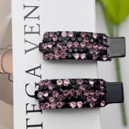 Flash Diamond Duckbill Hairpin-Purple-1 piece