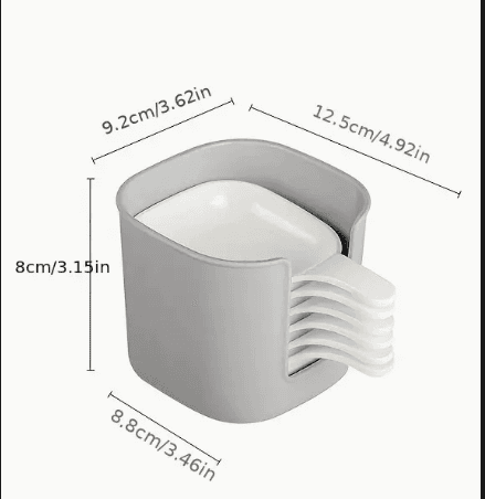 Household seasoning plate-white