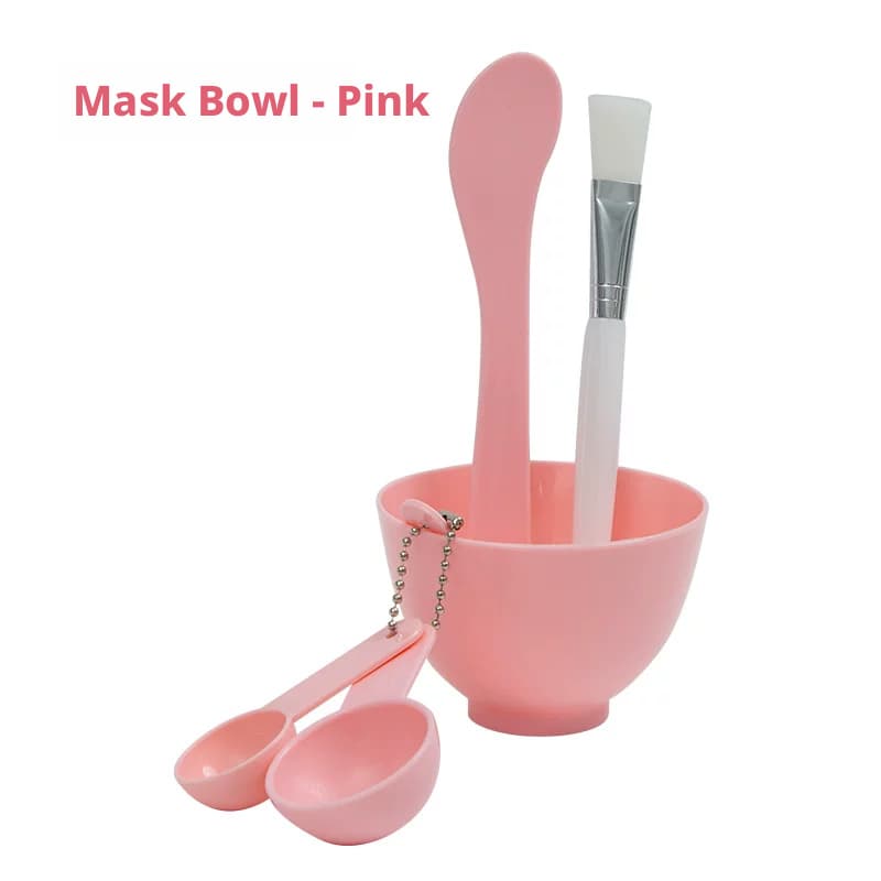 Fresh-keeping mask sticker-mask bowl-pink-six-piece set-1 set