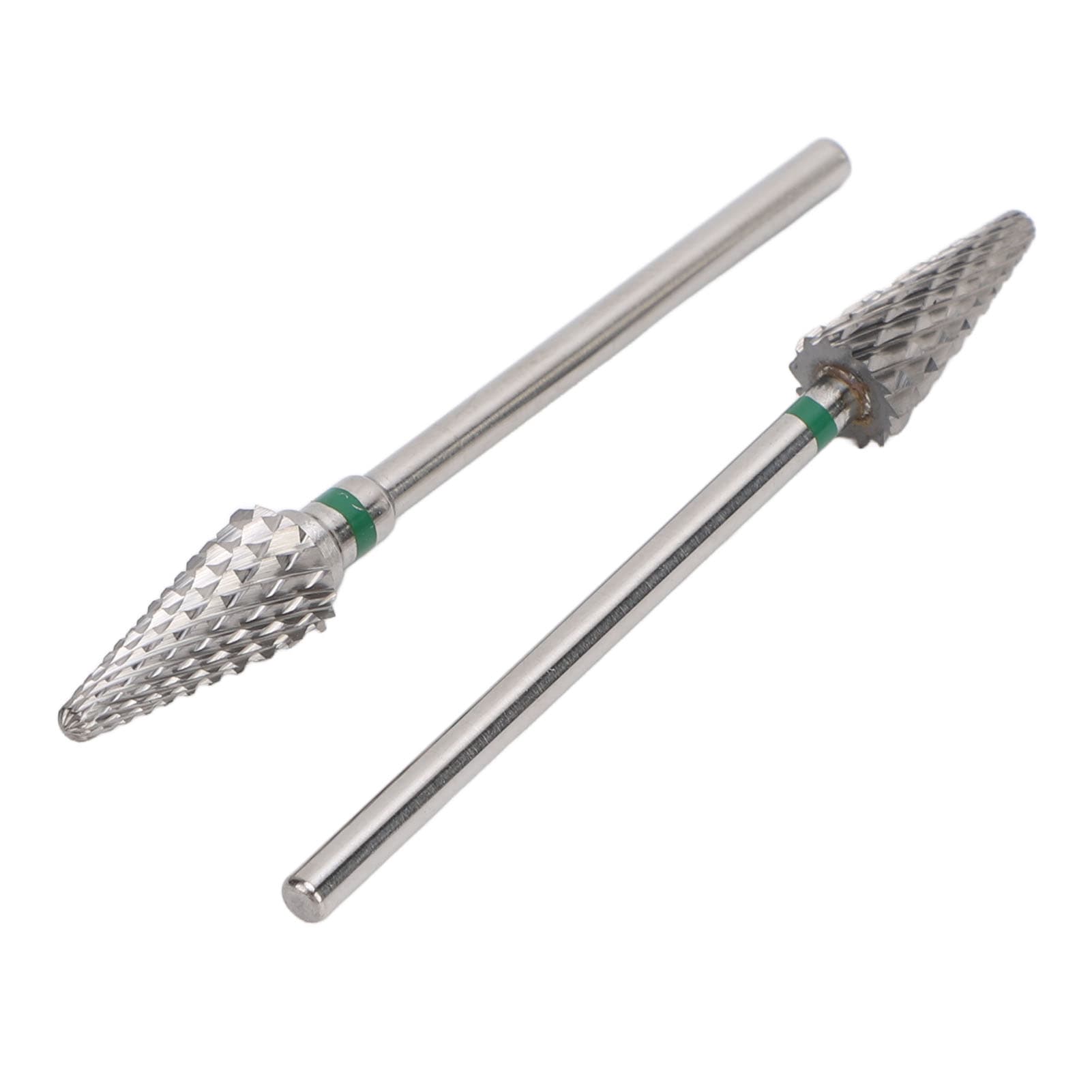 2pcs Nail Drill Bits Set Tungsten Carbide Nail Drill Bits Nail Grinding Head For Manicure Grinding And Nail Gel Removal