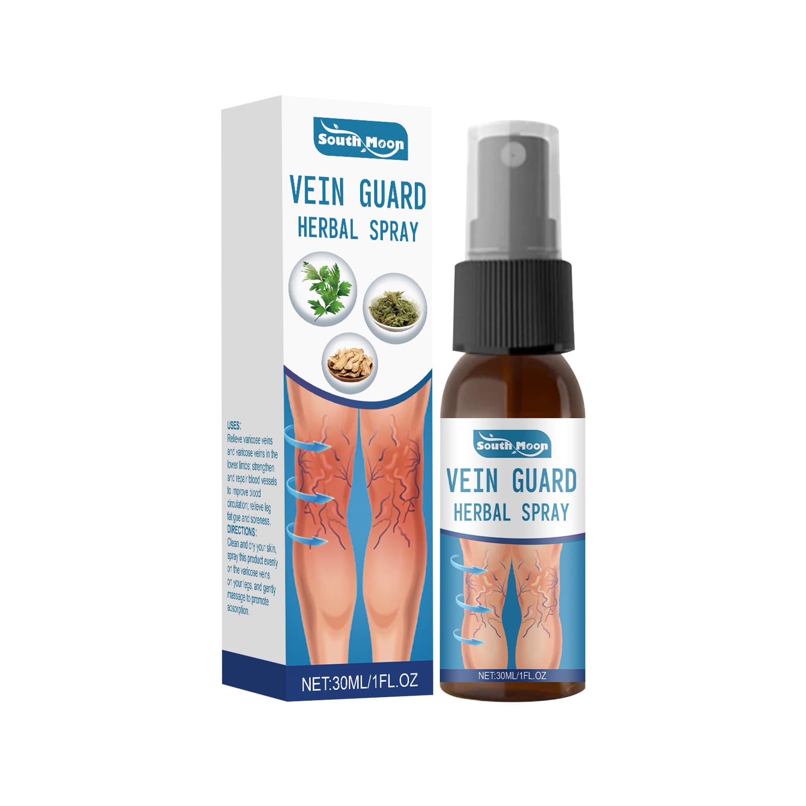 Westmoon Cross-Border Exclusive SOUTHMOON Herbal Leg Spray For Leg Skin Care