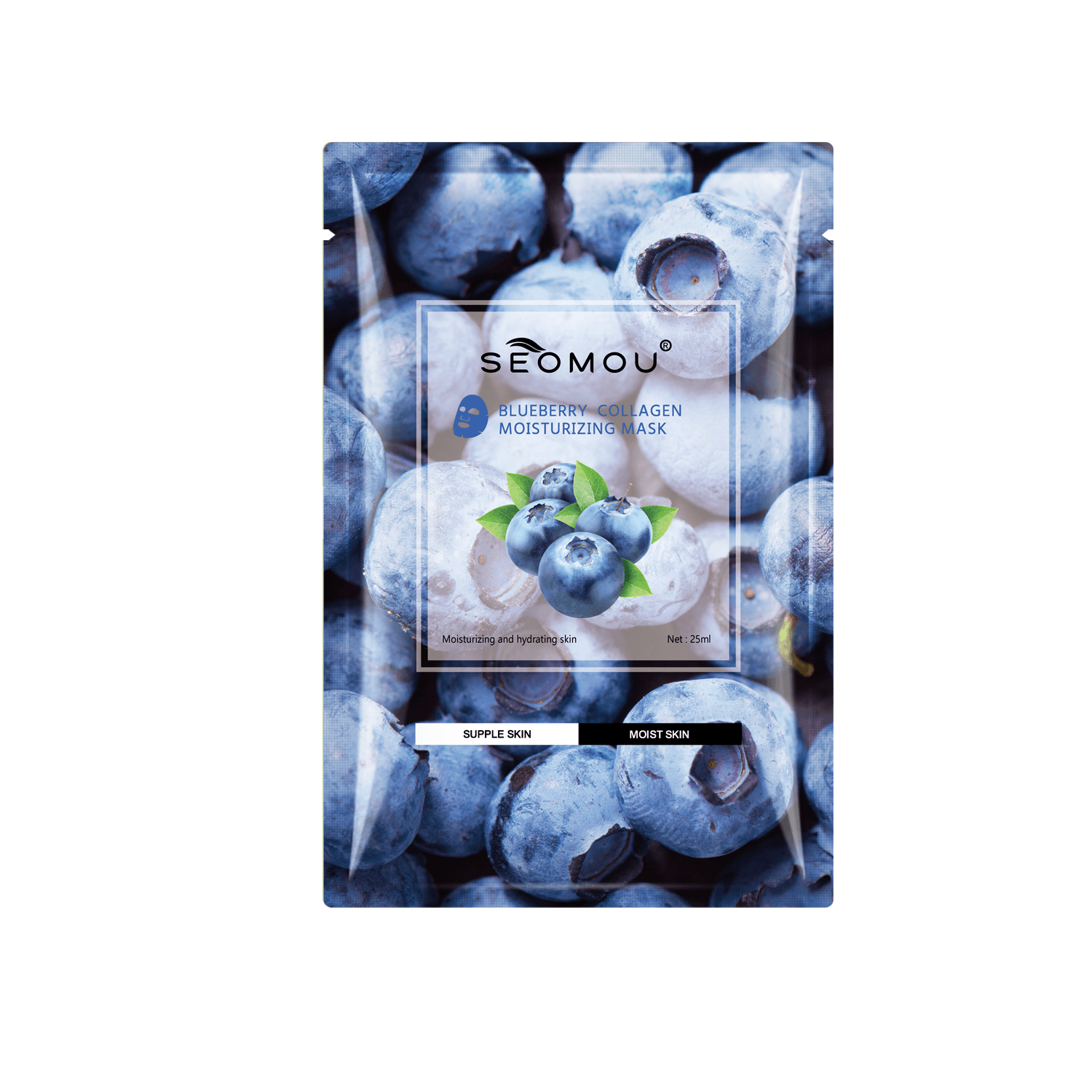 Blueberry Collagen Moisturizing Facial Mask 1PCS 10 Sheets