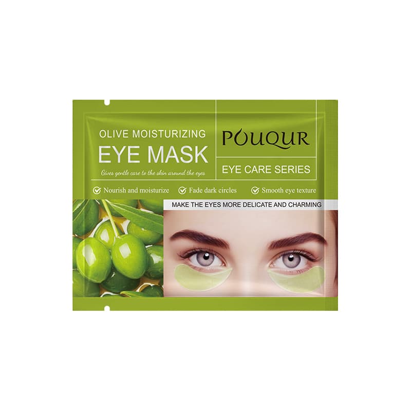 POUQUR Olive Moisturizing Eye Mask 1 Piece, 10 Sheets