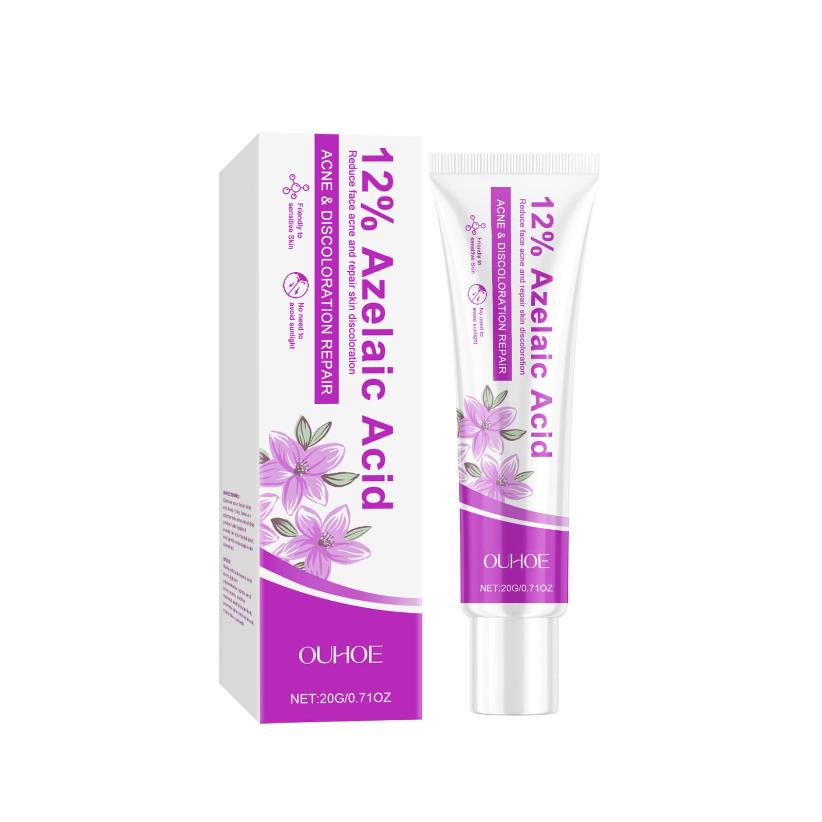 OUHOE Azelaic Acid Acne Care Cream - Gentle Moisturizing Skin Care Cream Foreign Trade & Cross-border