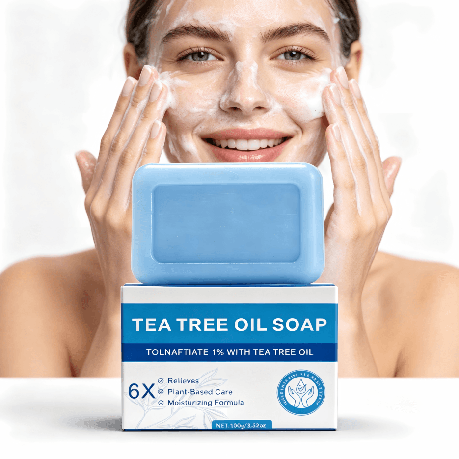 Rounded Corner Blue Tea Tree Soap