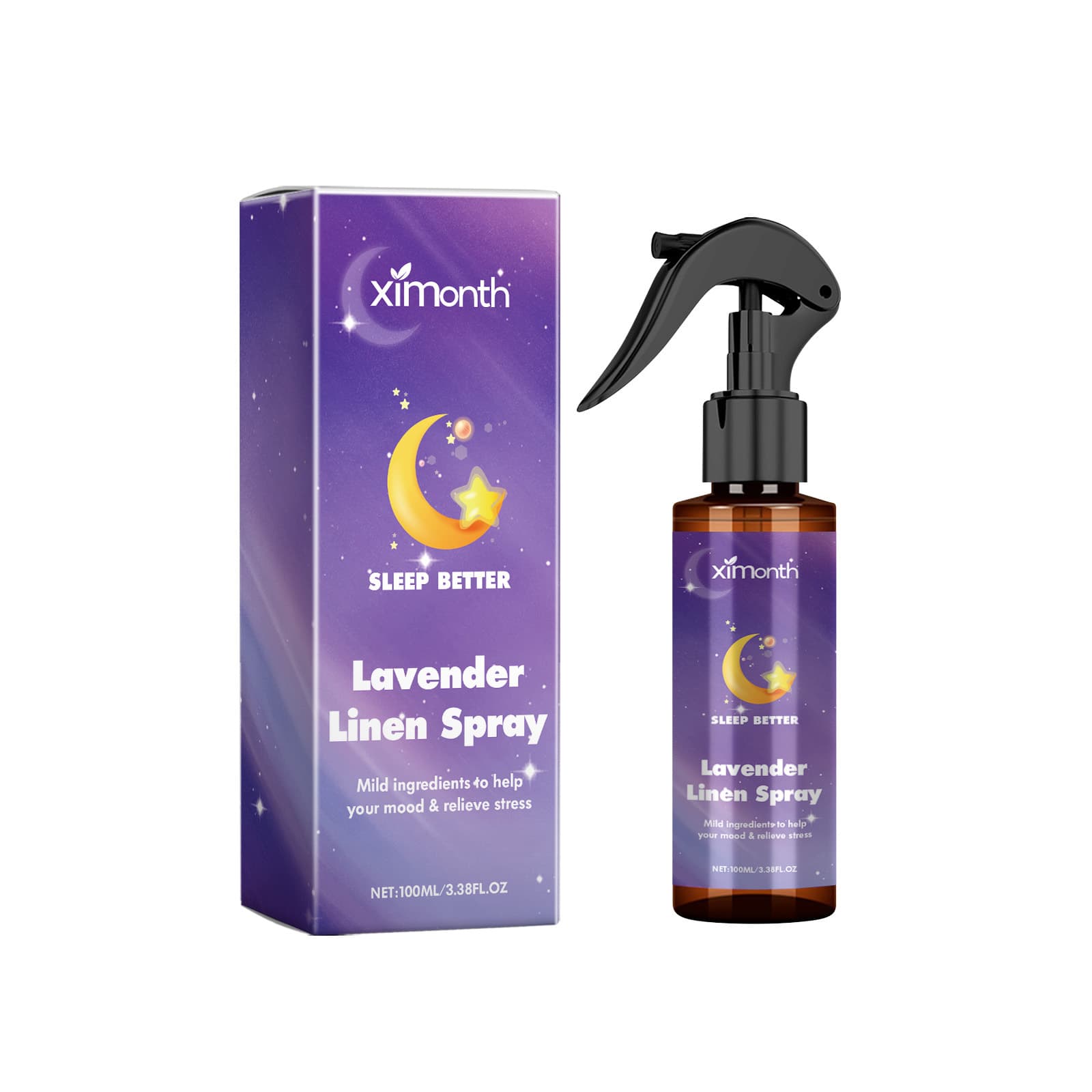 XIMONTH Lavender Sleep Spray Soothing, Gentle, Relaxing, Refreshing, Comfortable, And Elegant Indoor Care Spray