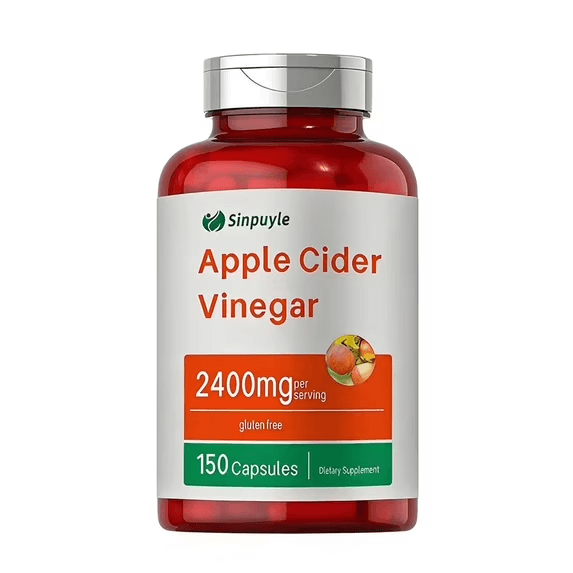 Apple Cider Vinegar Capsules 2400mg - 150 Capsules, Gluten-Free, Digestion & Weight Management Support