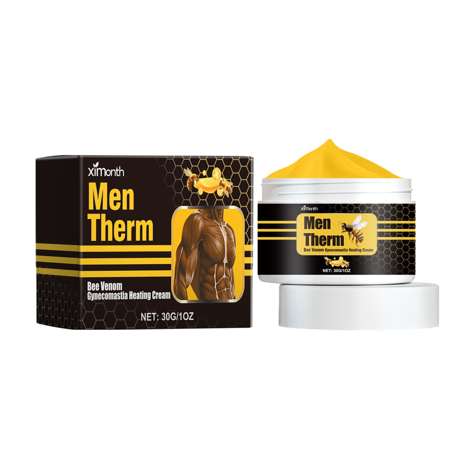 Ximonth Men's Chest Care Cream For Foreign Trade And Cross-Border Businesses - Men's Chest Firming And Contouring Massage Cream