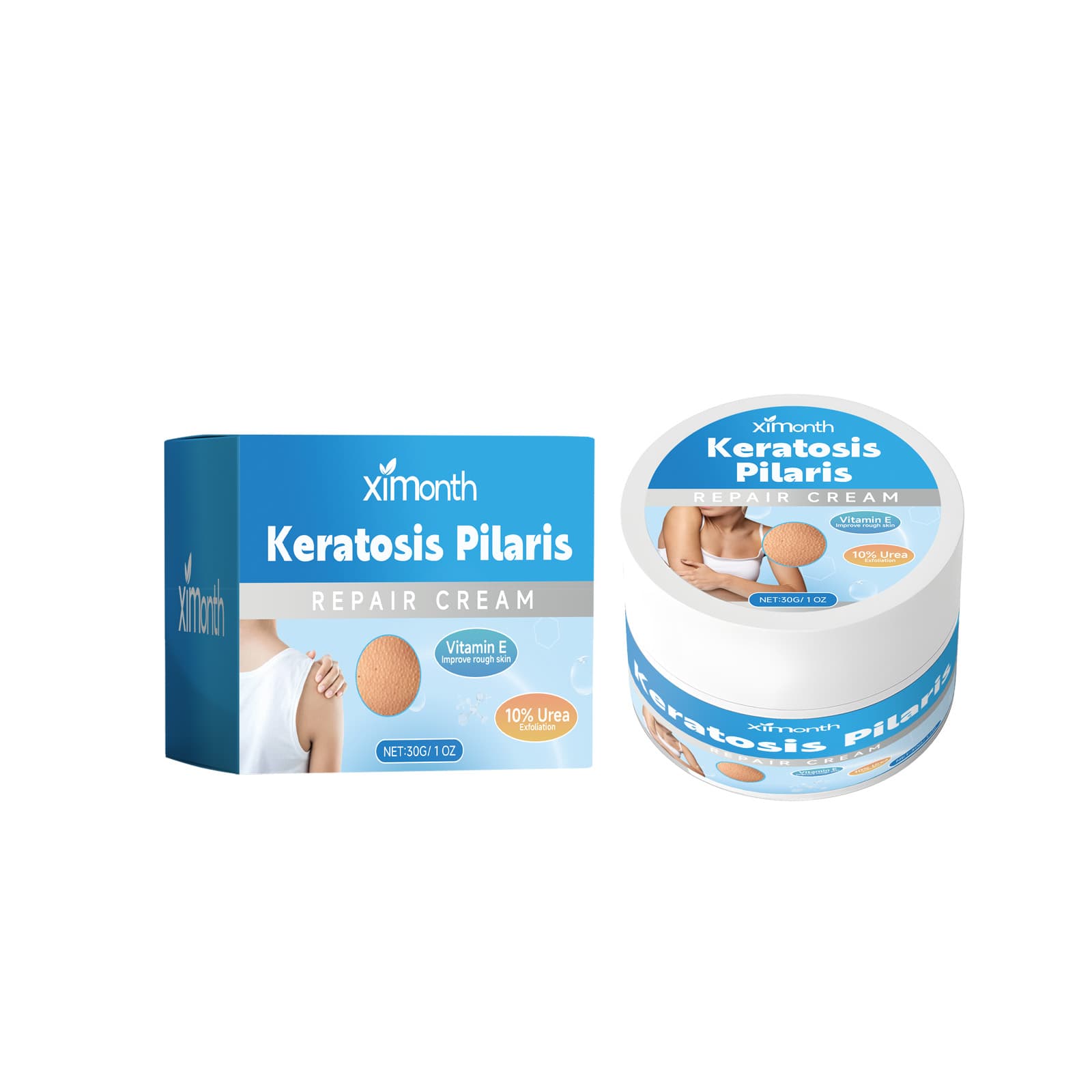 Keratosis Pilaris Repair Cream, Urea Exfoliating Moisturizing Body Lotion For Rough Bumpy Skin