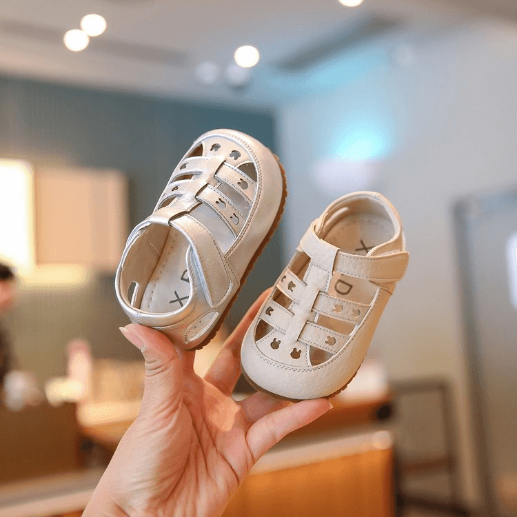 Summer Baby Sandals, Soft Sole First Walker Shoes, Breathable Non-slip Infant Shoes, PU Leather Toddler Sandals For Boys & Girls
