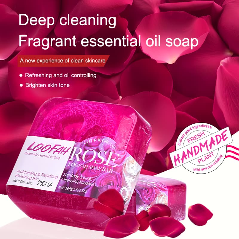 Rose Loofah Soap