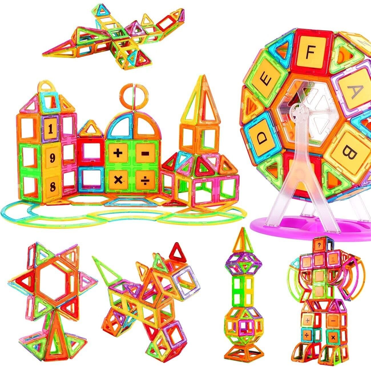 110-teiliges Magnetisches Bausteinset, Magnetische Bausteine, Kinderspielzeug DE