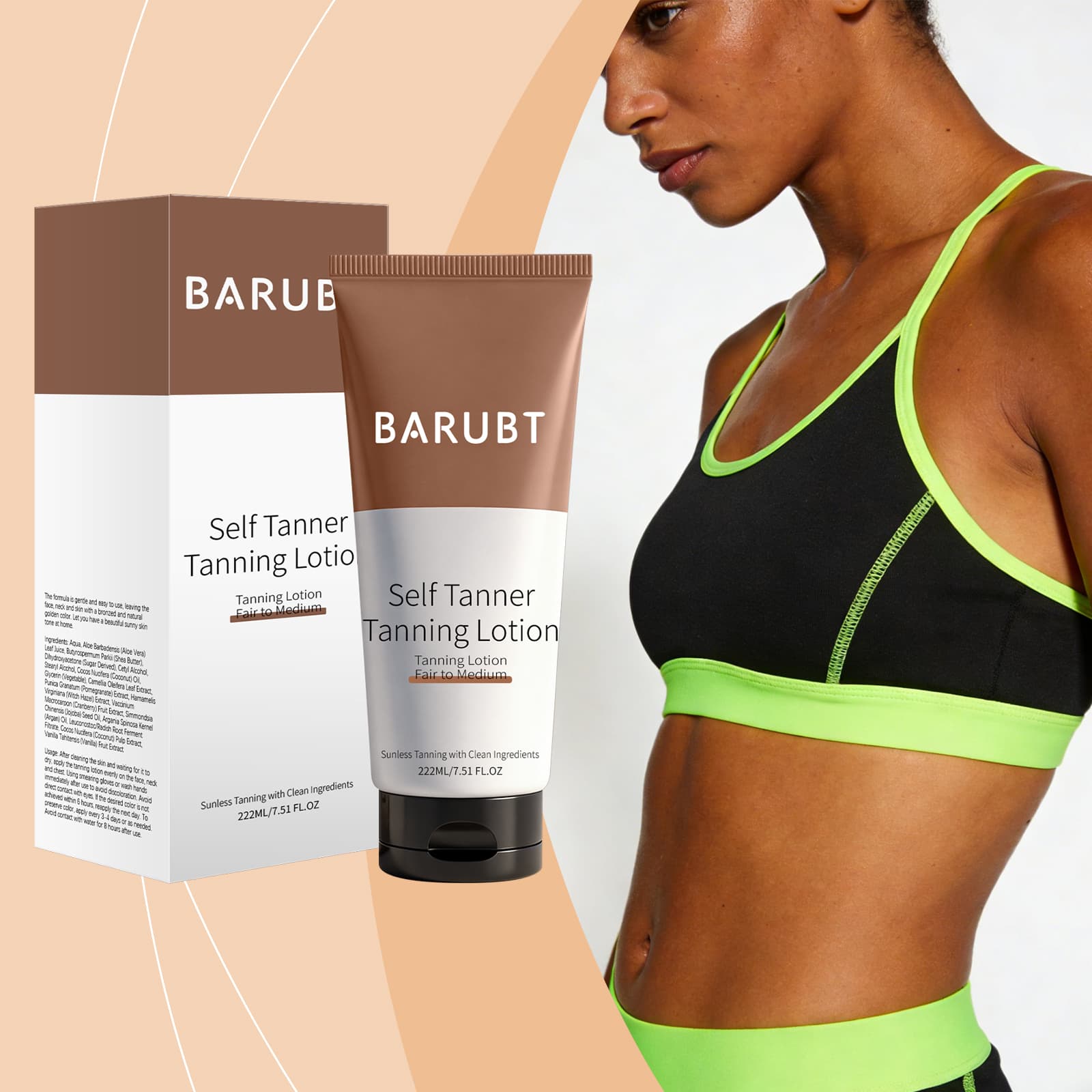 Self-Tanning Lotion Brown 222ml