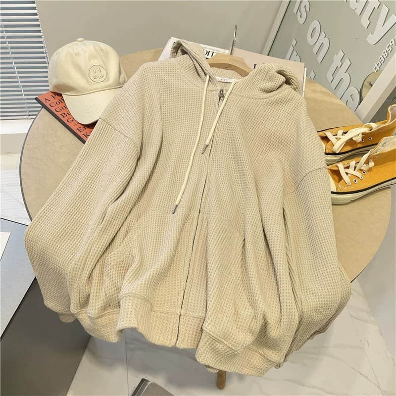 Wafffle Knit Hoodie