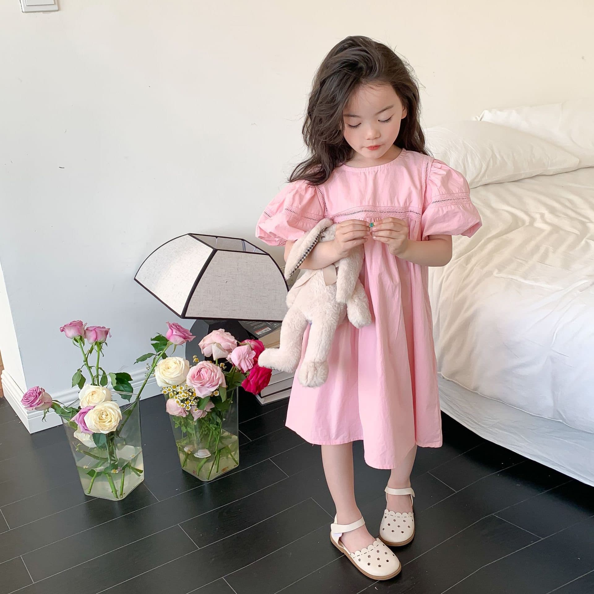 New Resort-style Chic Princess Dress With Bubble Sleeves