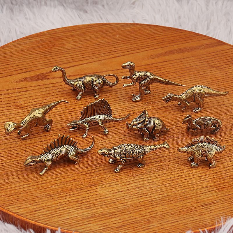Jurassic Spinosaurus Dinosaur Small Brass Ornament