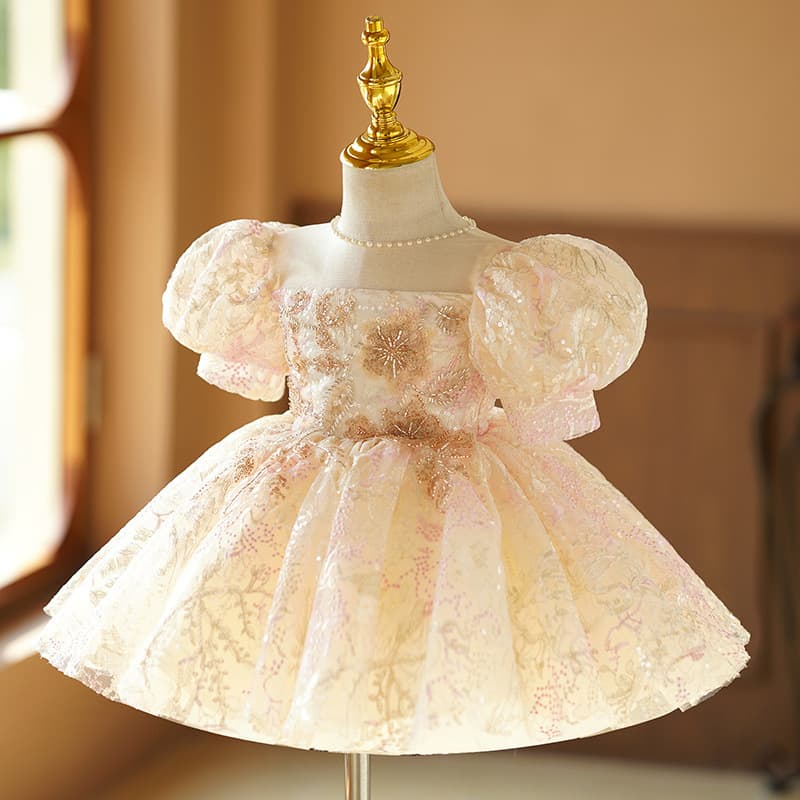 Girls High-end Performance Costume Evening Dress
