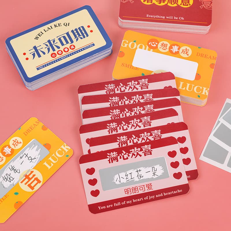 Gift Scratch-off Cards For Student Rewards And Prize Draws