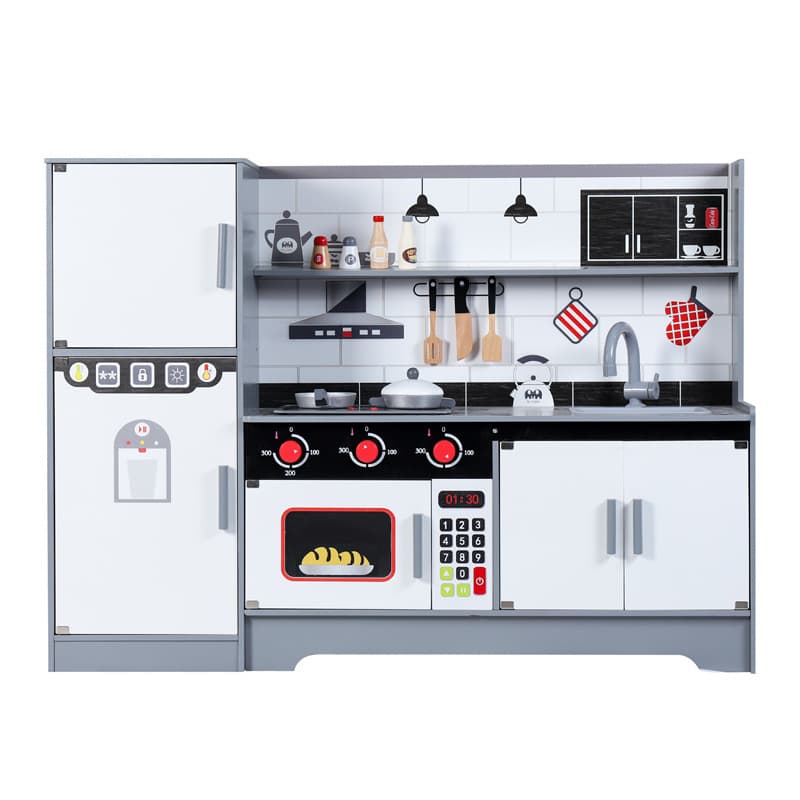 Simulation Light And Sound Kitchenware Playset For Kids Pretend Cooking Game