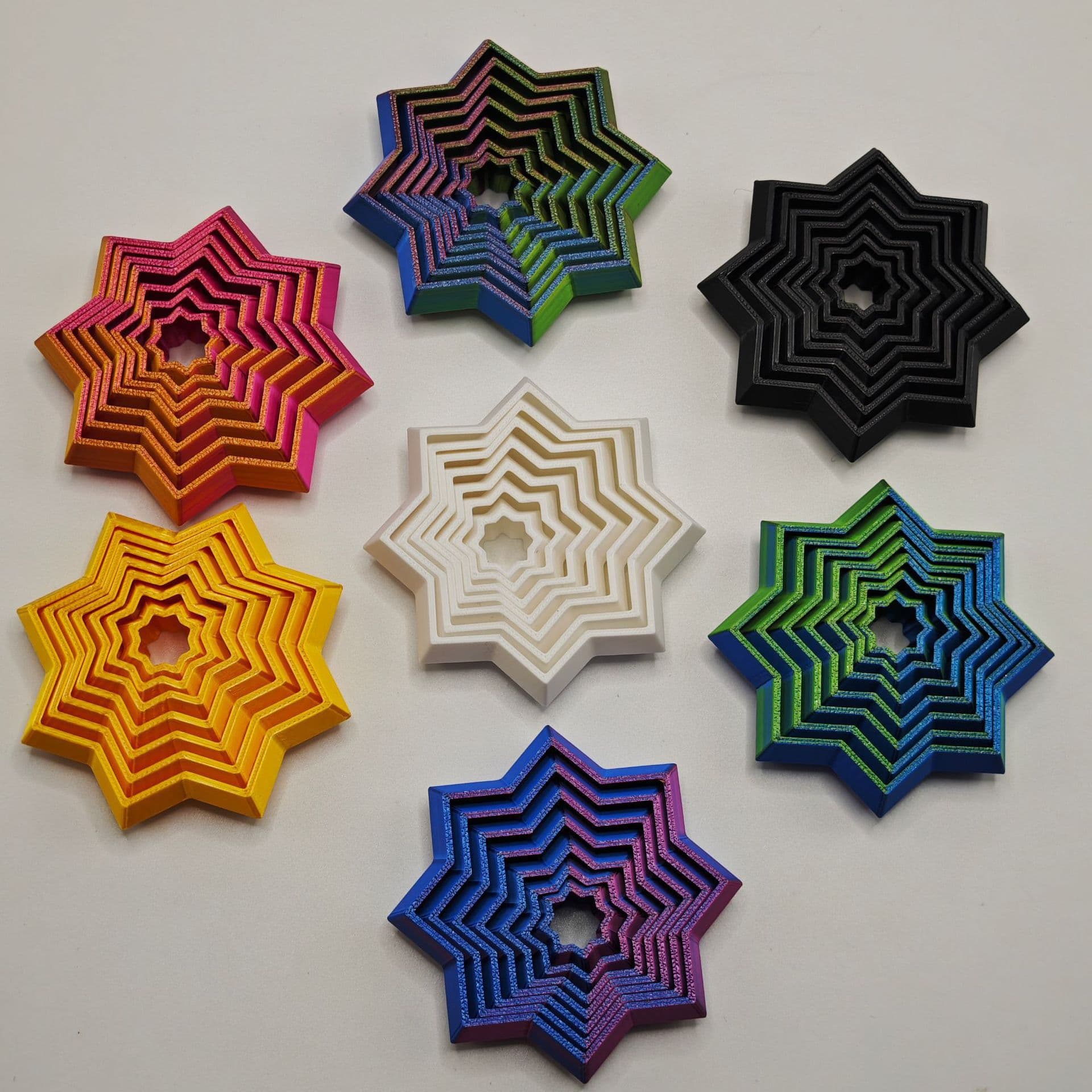 Radish Tower Gradient Gravity Blocks Spiral 3D Stress Relief Toy For Kids