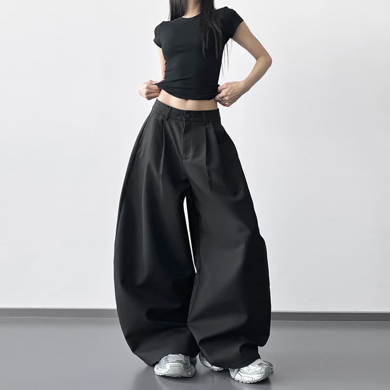 Loose-fit Figure-flattering Versatile Casual Pants For Women