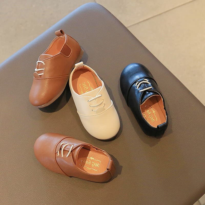 Spring Children's Boys' And Girls' Leather Shoes Baby Leather Shoes