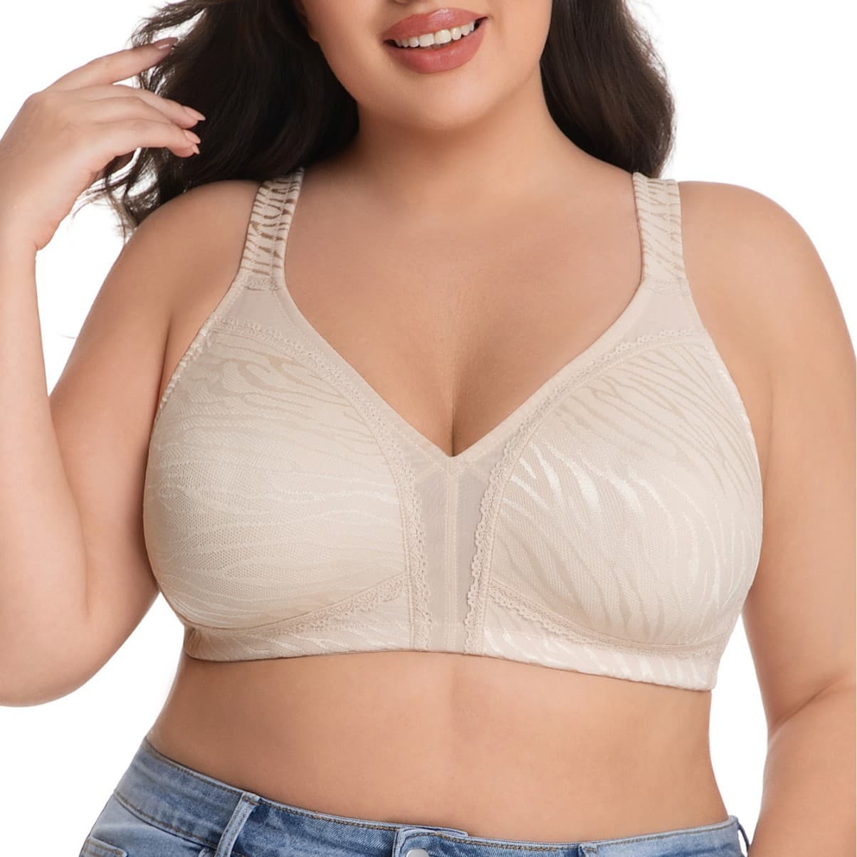 Chest European And American Size Seamless Bra Wireless Underwear