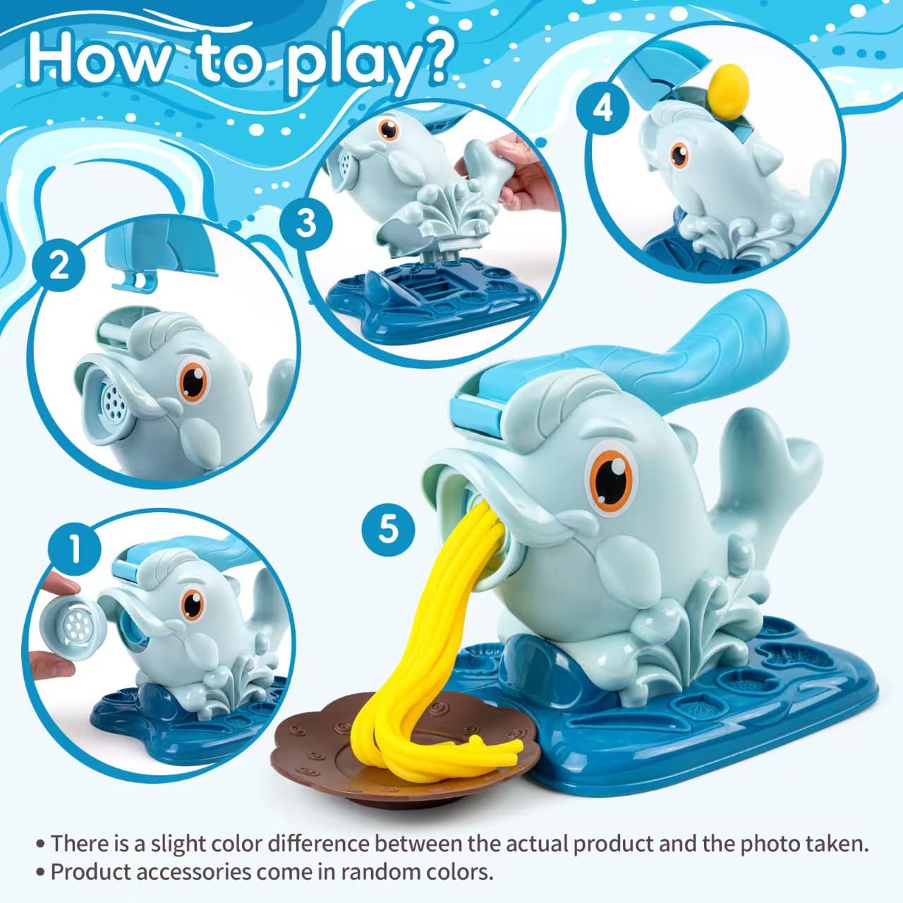 Kids Play Dough Noodle Press Food Model Toy