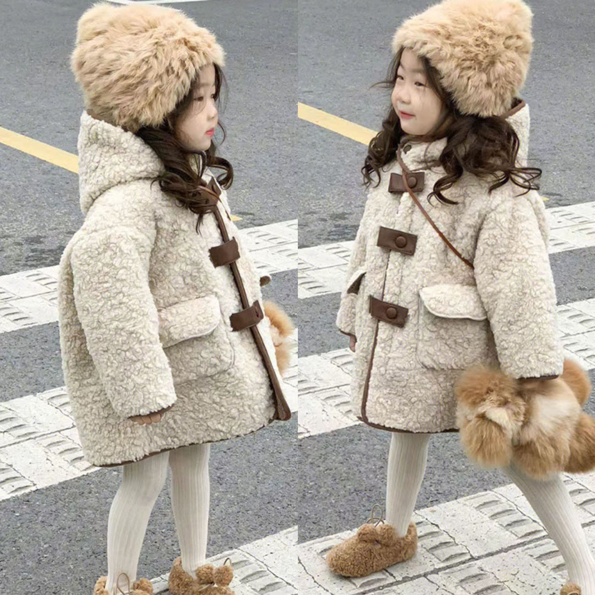 Western-style Trendy Fleece-lined Hooded Coat With Fur Trim