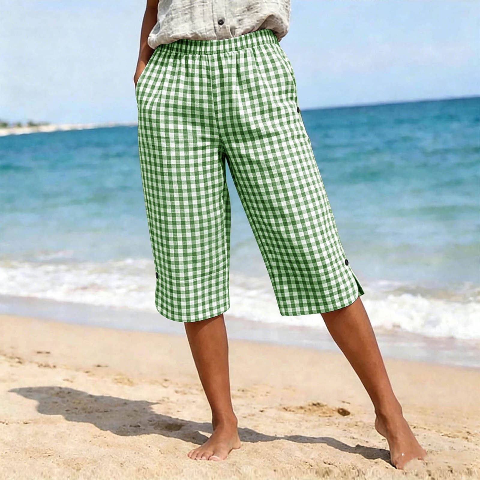 Womens Relaxed-fit Casual Resort Pants