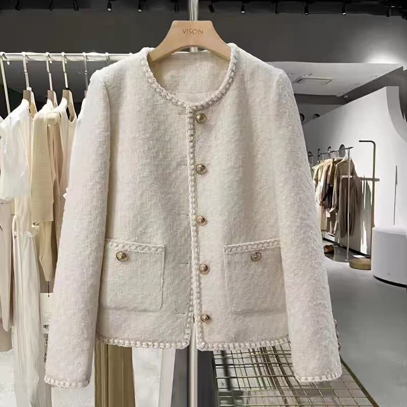 Korean Style French Short Style Coat For Women