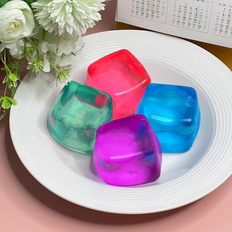 Big Ice Cube Molasses Stress-Relief Toy