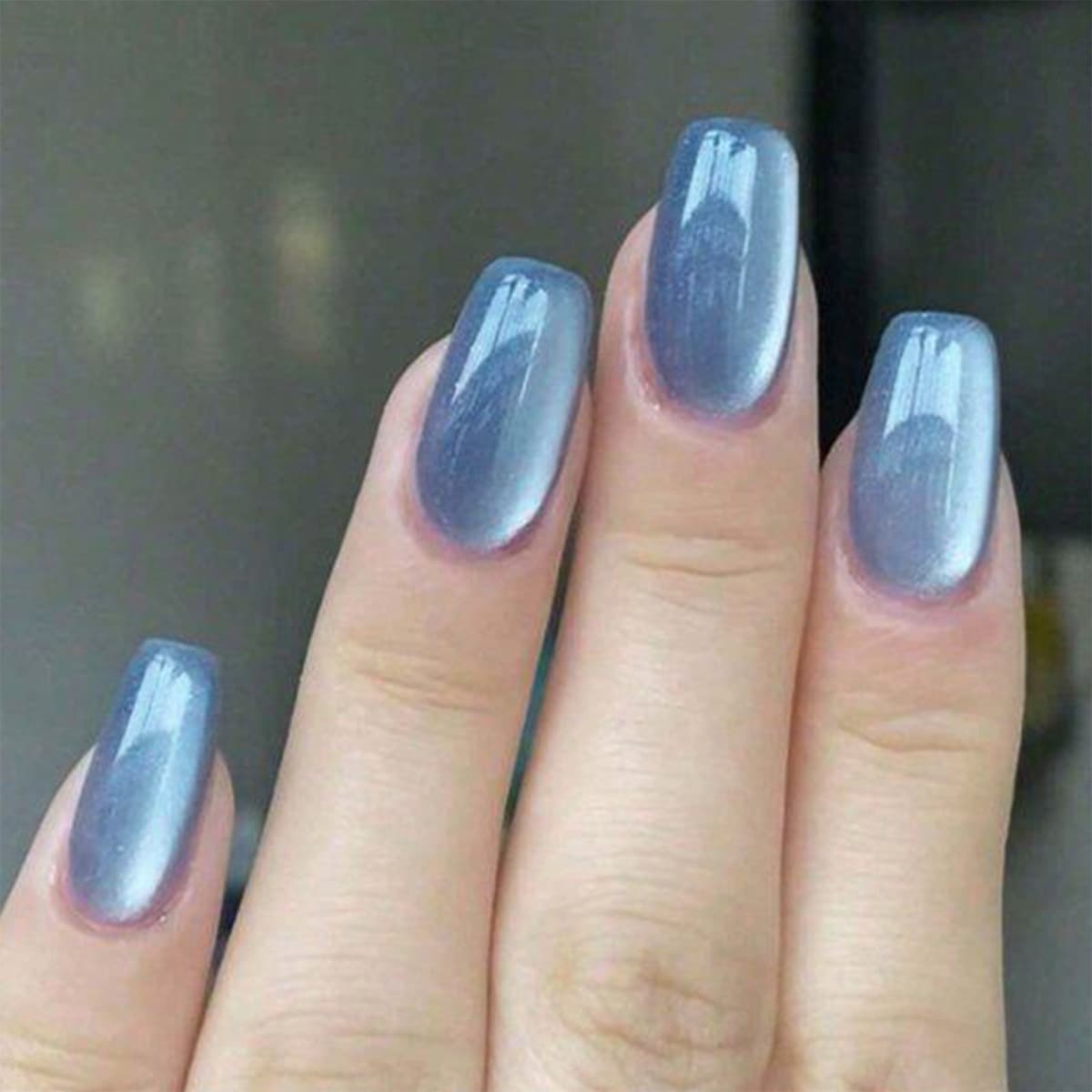 Women's Solid Color Cat Eye Gradient Artificial Nails