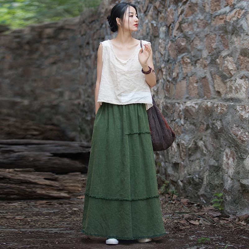 Sand-fried Brushed-soft Casual Versatile Skirt