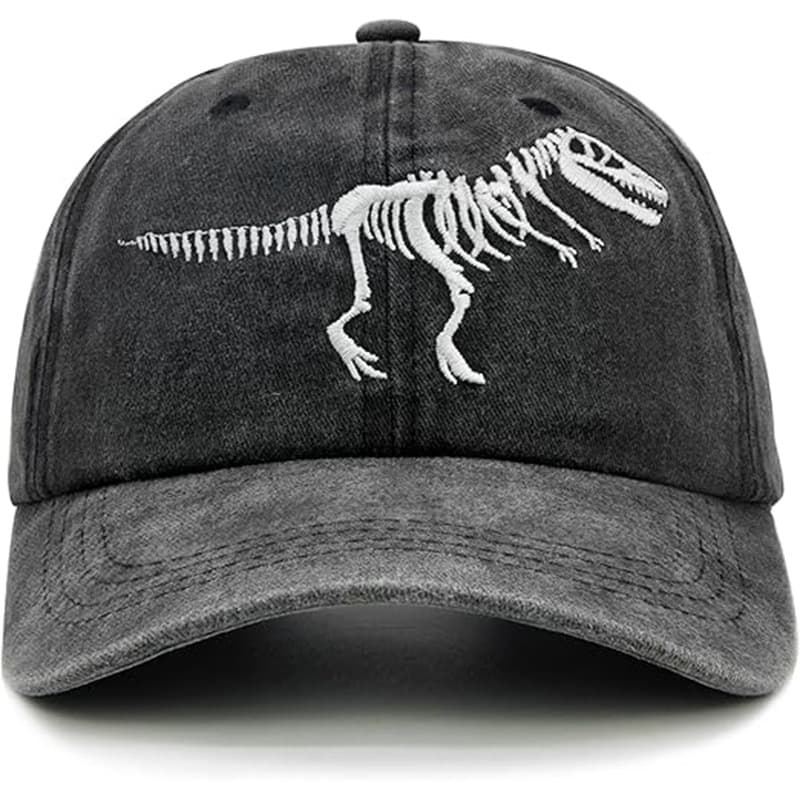 Sun-Protective Tyrannosaurus Embroidered Baseball Cap