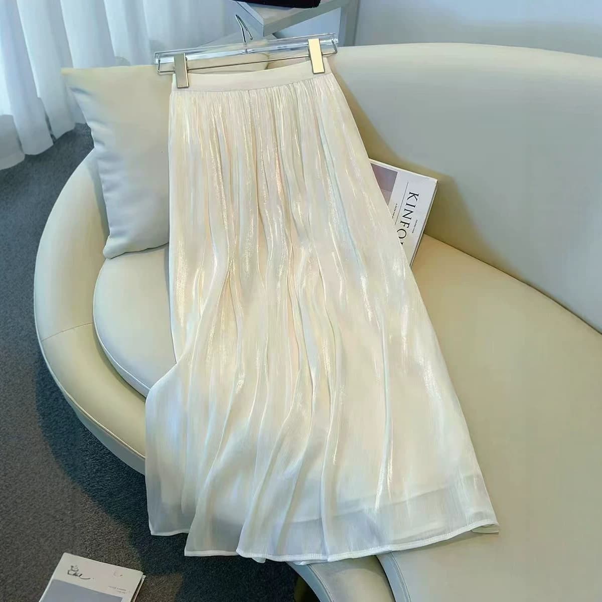 Summer New High-waisted Flared Dress