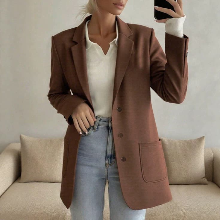 New-style Loose-fitting Casual Womens Cardigan With A Single-breasted Design