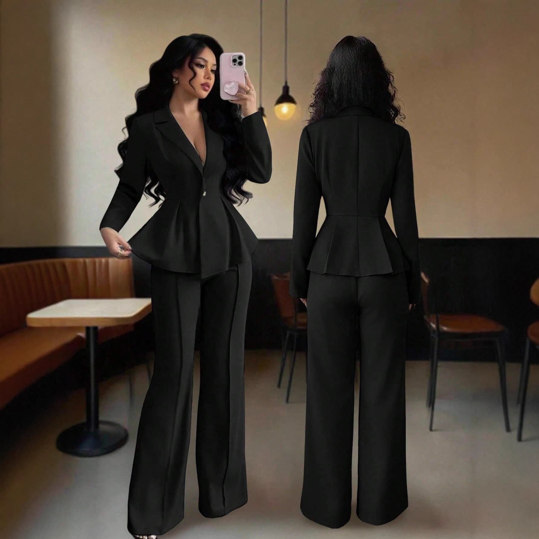 Fashionable Slim-fit Flared Pants For Commuting