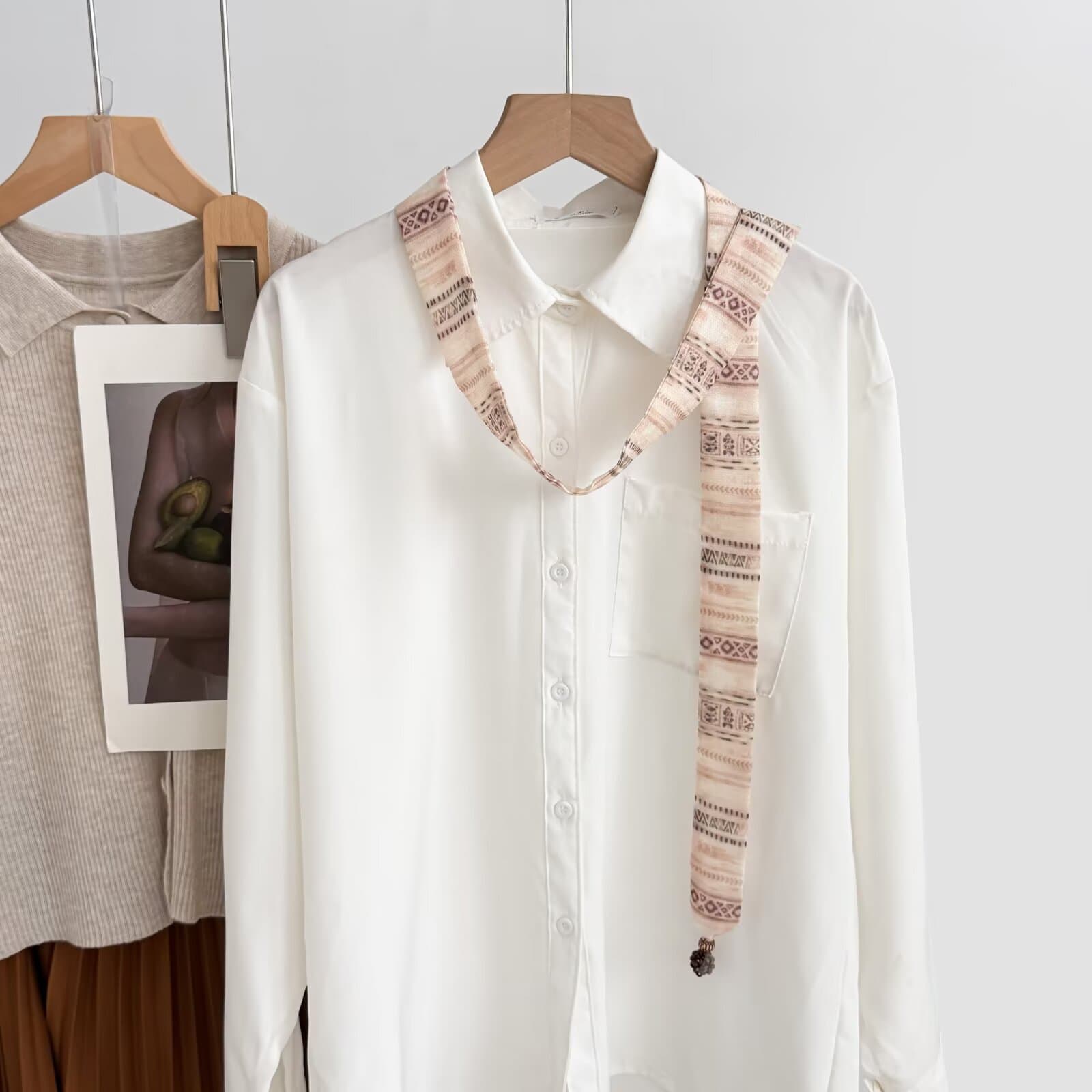 Ribbon Tie-neck Scarf Waistband Waist Decoration